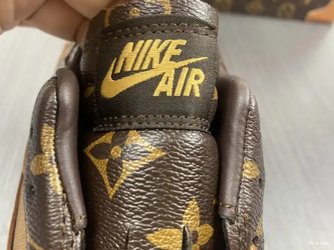 Rep TBK x Jordan OW Off-Louis 1 LOW Air AJ1 0504